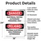 Signmission Electrical Testing Bilingual Danger Sign, Aluminum, 18in W x 24in L, 2PK OS-2PACK-DS-A-1824-VS-1786 - alternate 5